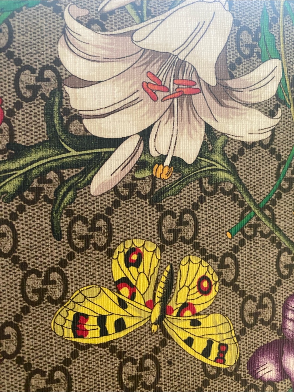 Gucci GG Supreme Flora Carry-On Trolley Suitcase Floral Beige Ebony Michele Era - Picture 9 of 16